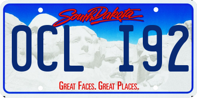 SD license plate 0CLI92