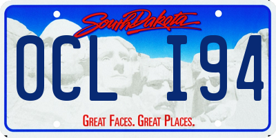 SD license plate 0CLI94