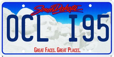 SD license plate 0CLI95