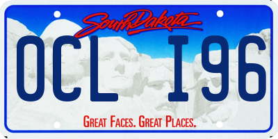 SD license plate 0CLI96