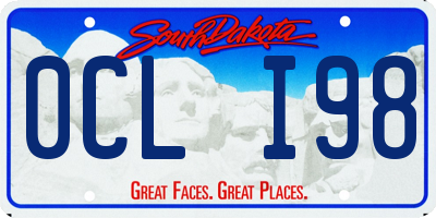 SD license plate 0CLI98