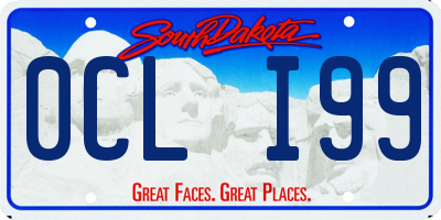 SD license plate 0CLI99