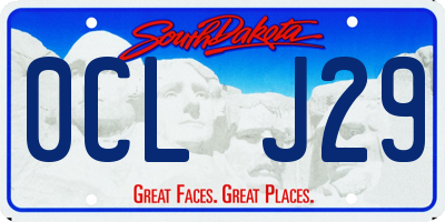 SD license plate 0CLJ29