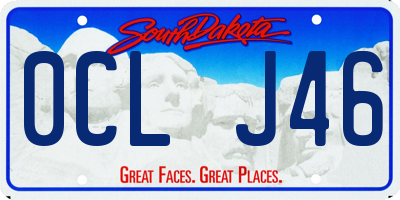 SD license plate 0CLJ46
