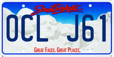 SD license plate 0CLJ61