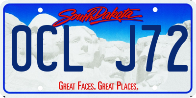 SD license plate 0CLJ72