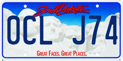 SD license plate 0CLJ74