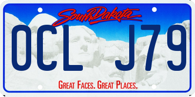 SD license plate 0CLJ79