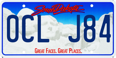 SD license plate 0CLJ84