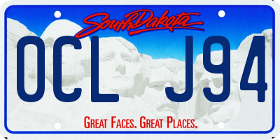 SD license plate 0CLJ94