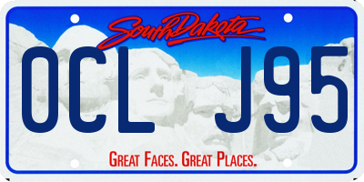 SD license plate 0CLJ95