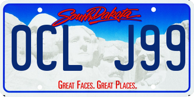 SD license plate 0CLJ99