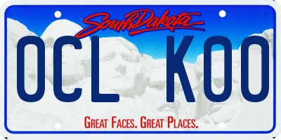 SD license plate 0CLK00