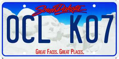 SD license plate 0CLK07