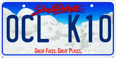 SD license plate 0CLK10