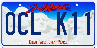 SD license plate 0CLK11
