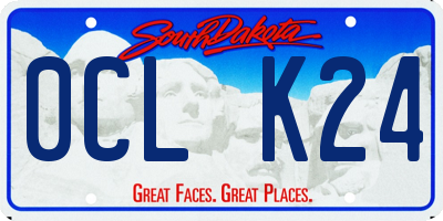 SD license plate 0CLK24