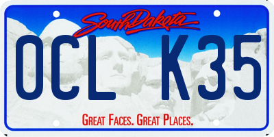 SD license plate 0CLK35