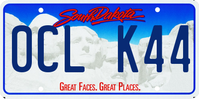 SD license plate 0CLK44