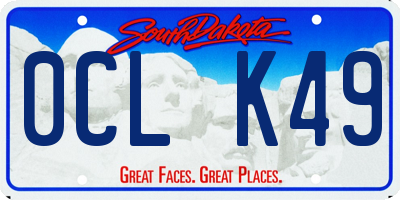 SD license plate 0CLK49