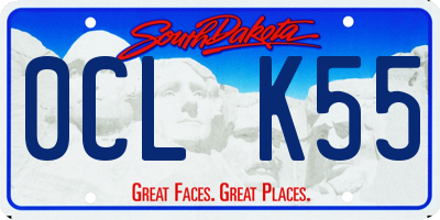 SD license plate 0CLK55