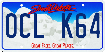 SD license plate 0CLK64