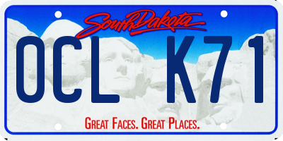SD license plate 0CLK71