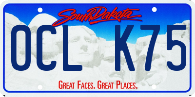 SD license plate 0CLK75