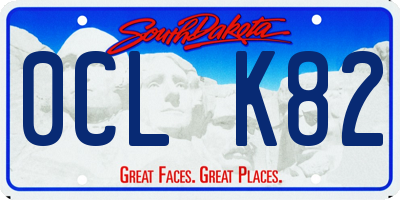 SD license plate 0CLK82