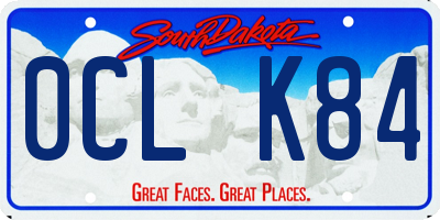 SD license plate 0CLK84