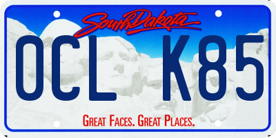 SD license plate 0CLK85