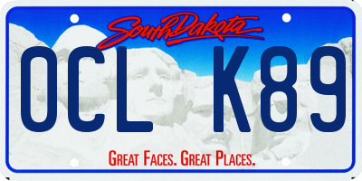 SD license plate 0CLK89
