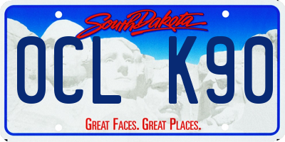 SD license plate 0CLK90