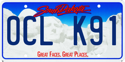 SD license plate 0CLK91