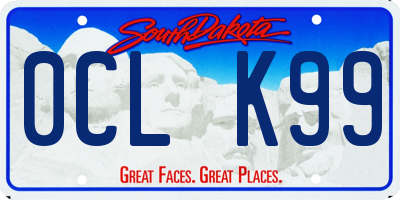 SD license plate 0CLK99