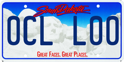 SD license plate 0CLL00