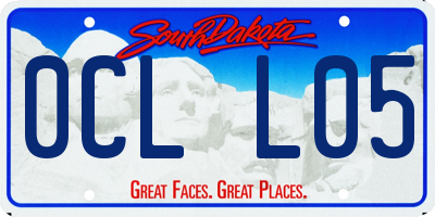 SD license plate 0CLL05