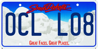 SD license plate 0CLL08
