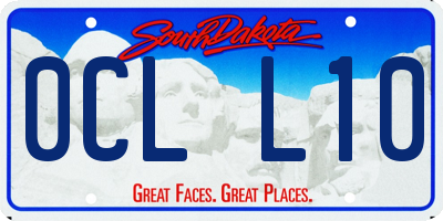 SD license plate 0CLL10