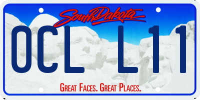 SD license plate 0CLL11