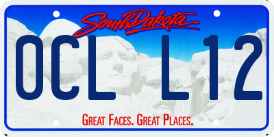 SD license plate 0CLL12