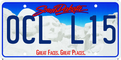 SD license plate 0CLL15