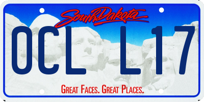 SD license plate 0CLL17