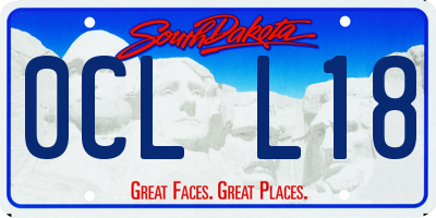 SD license plate 0CLL18