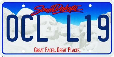 SD license plate 0CLL19