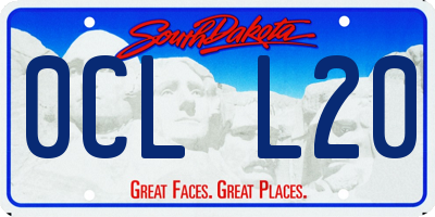SD license plate 0CLL20