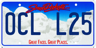SD license plate 0CLL25
