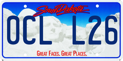 SD license plate 0CLL26