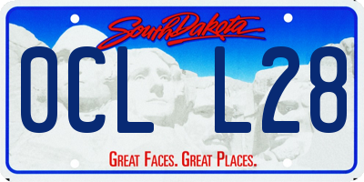 SD license plate 0CLL28