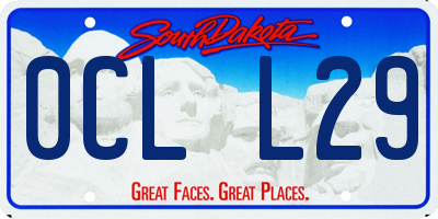 SD license plate 0CLL29